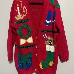 Festive Red Holiday Sweater